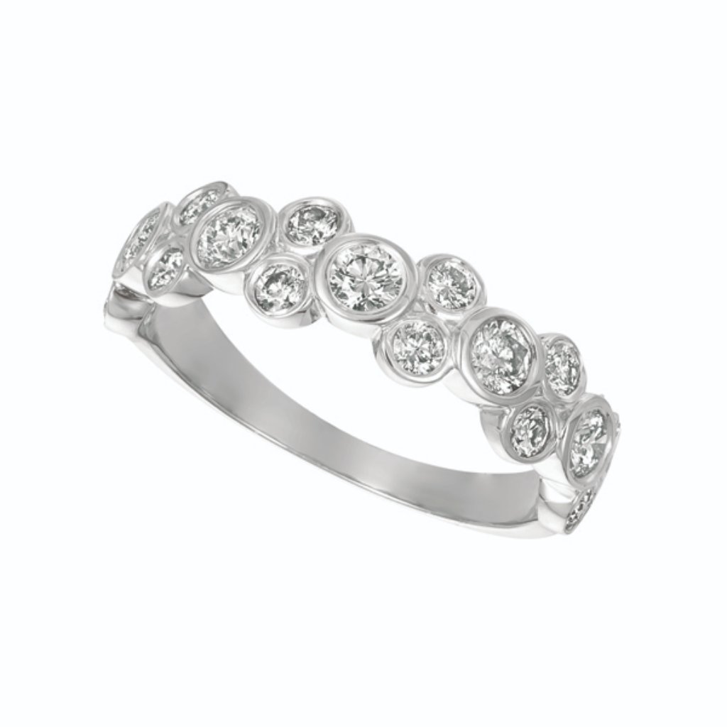100 Ct Natural Round Cut Bezel Diamond Ring 14k